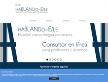 Tablet Screenshot of hablandodeele.com